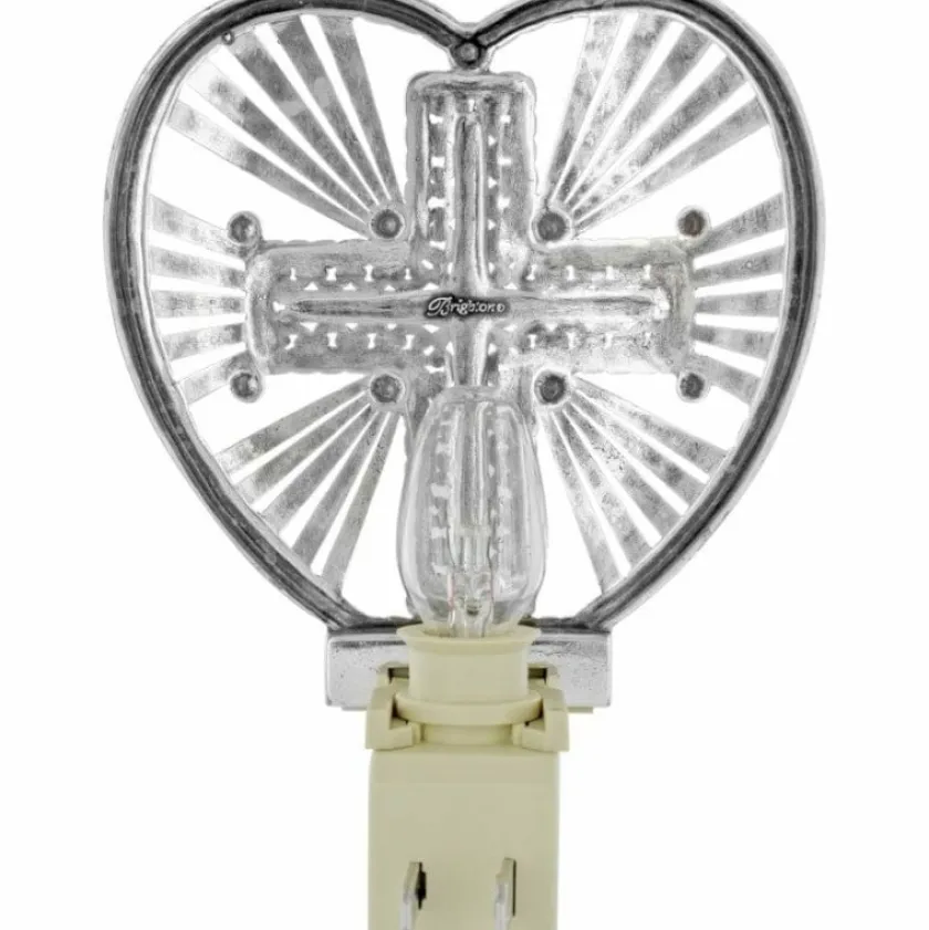 Brighton Illumination Cross Night Light Silver Hot