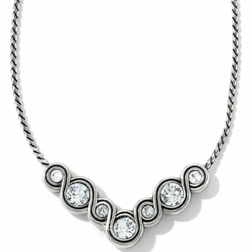 Brighton Infinity Sparkle Necklace Silver New