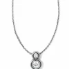 Brighton Infinity Sparkle Petite Necklace Silver Sale