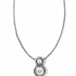 Brighton Infinity Sparkle Petite Necklace Silver Sale