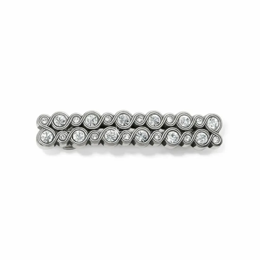 Brighton Infinity Sparkle Slim Barrette Silver Hot