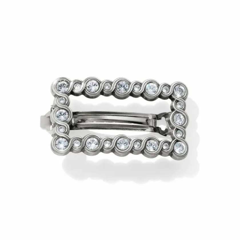 Brighton Infinity Sparkle Small Barrette Silver Fashion