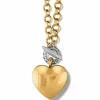 Brighton Inner Circle Heart Toggle Necklace New