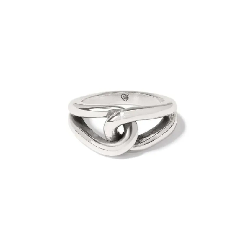 Brighton Interlok Bold Ring Silver Online