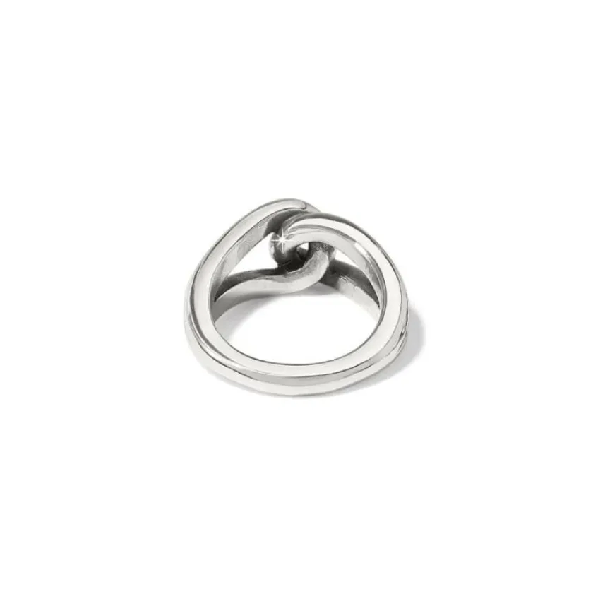 Brighton Interlok Bold Ring Silver Online