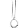 Brighton Interlok Braid Drop Necklace Silver Online