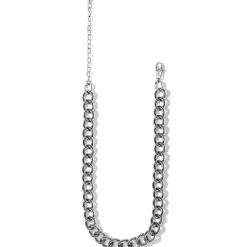 Brighton Interlok Chain Collar Necklace Silver Sale