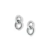 Brighton Interlok Chain Post Drop Earrings Silver Online