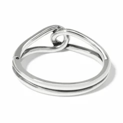 Brighton Interlok Curve Hinged Bangle Silver Online
