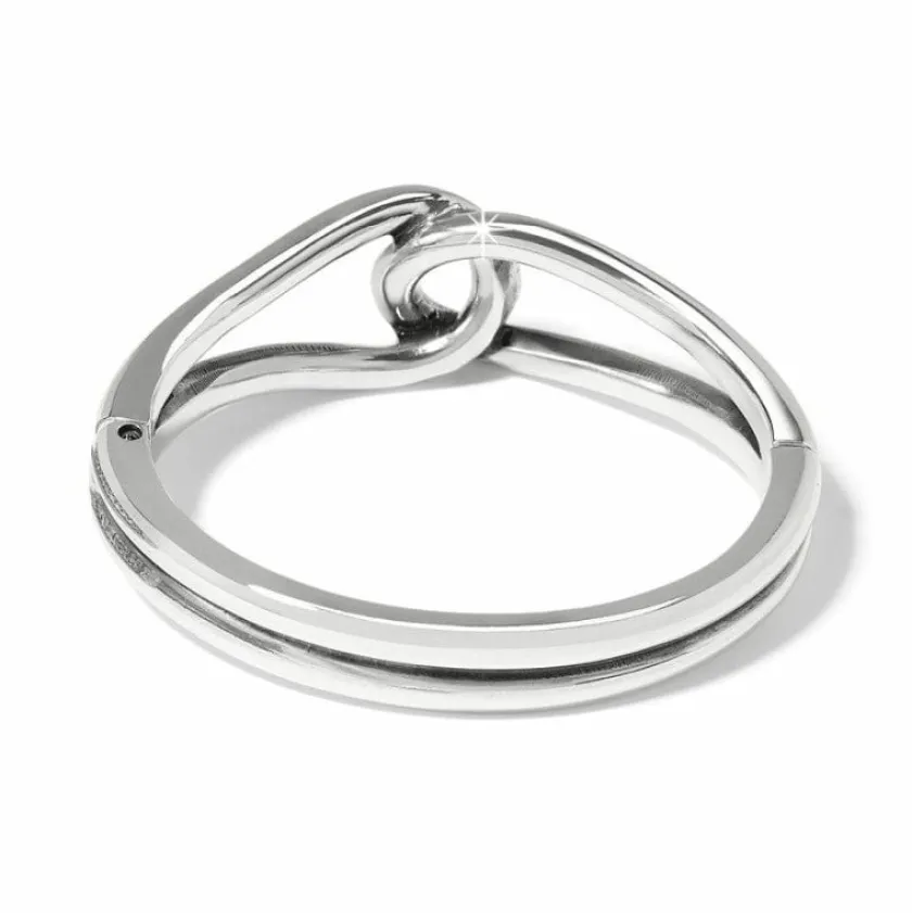 Brighton Interlok Curve Hinged Bangle Silver Online