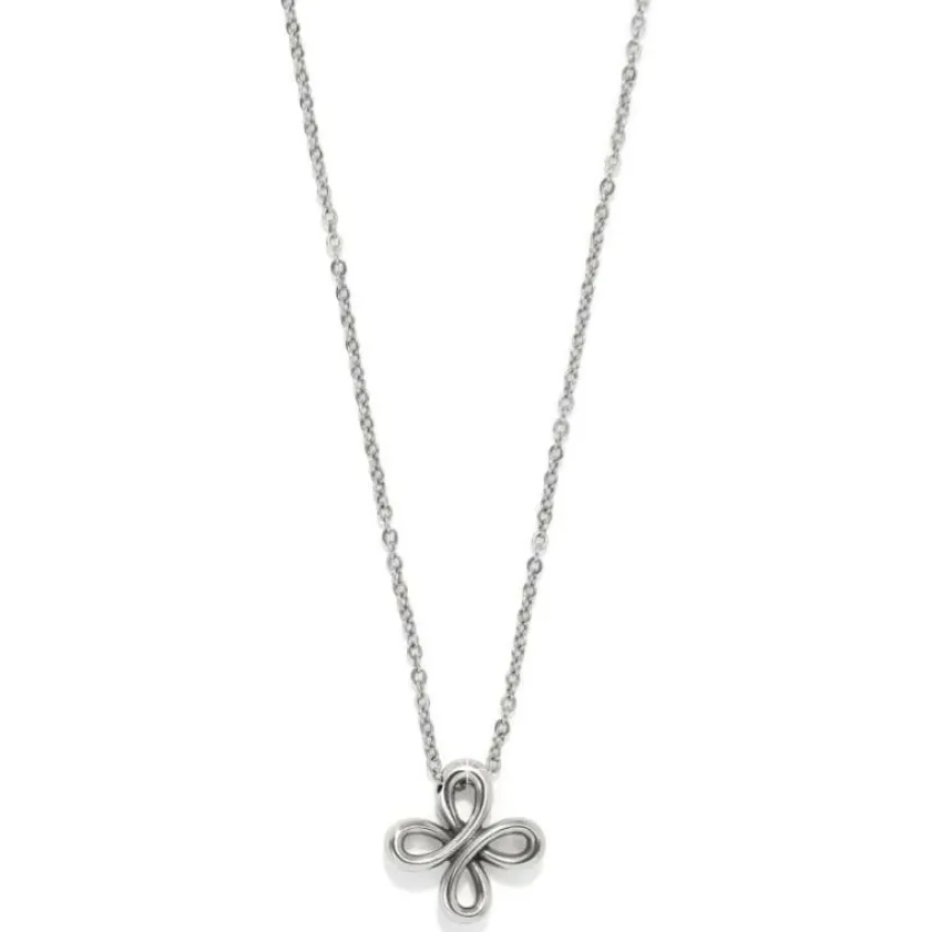 Brighton Interlok Curve Necklace Silver Hot