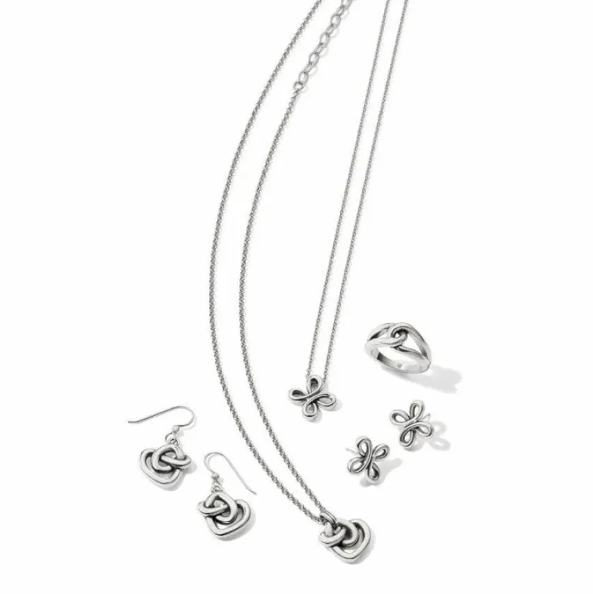 Brighton Interlok Curve Necklace Silver Hot