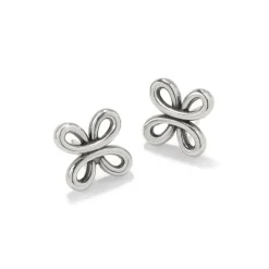 Brighton Interlok Curve Post Earrings Silver Sale