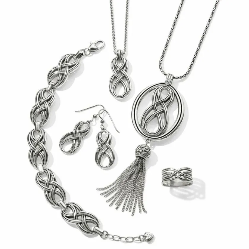 Brighton Interlok Embrace Convertible Necklace Silver Hot