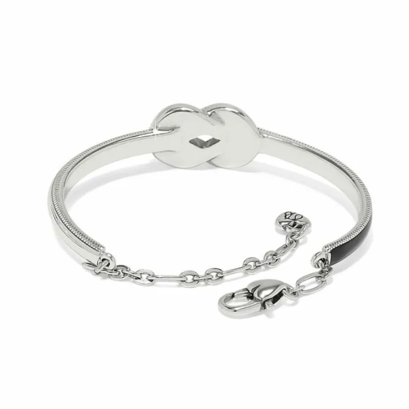 Brighton Interlok Harmony Bar Bracelet Silver-Black Best