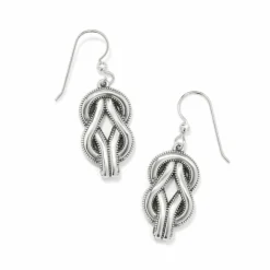 Brighton Interlok Harmony Black French Wire Earrings Silver-Black Online