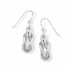 Brighton Interlok Harmony French Wire Earrings Silver Discount