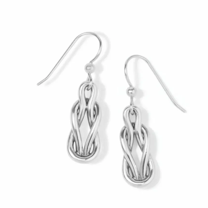 Brighton Interlok Harmony French Wire Earrings Silver Discount
