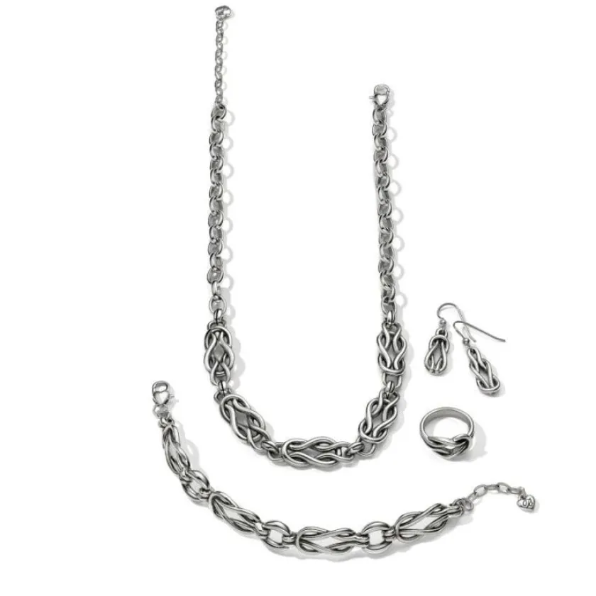 Brighton Interlok Harmony French Wire Earrings Silver Discount