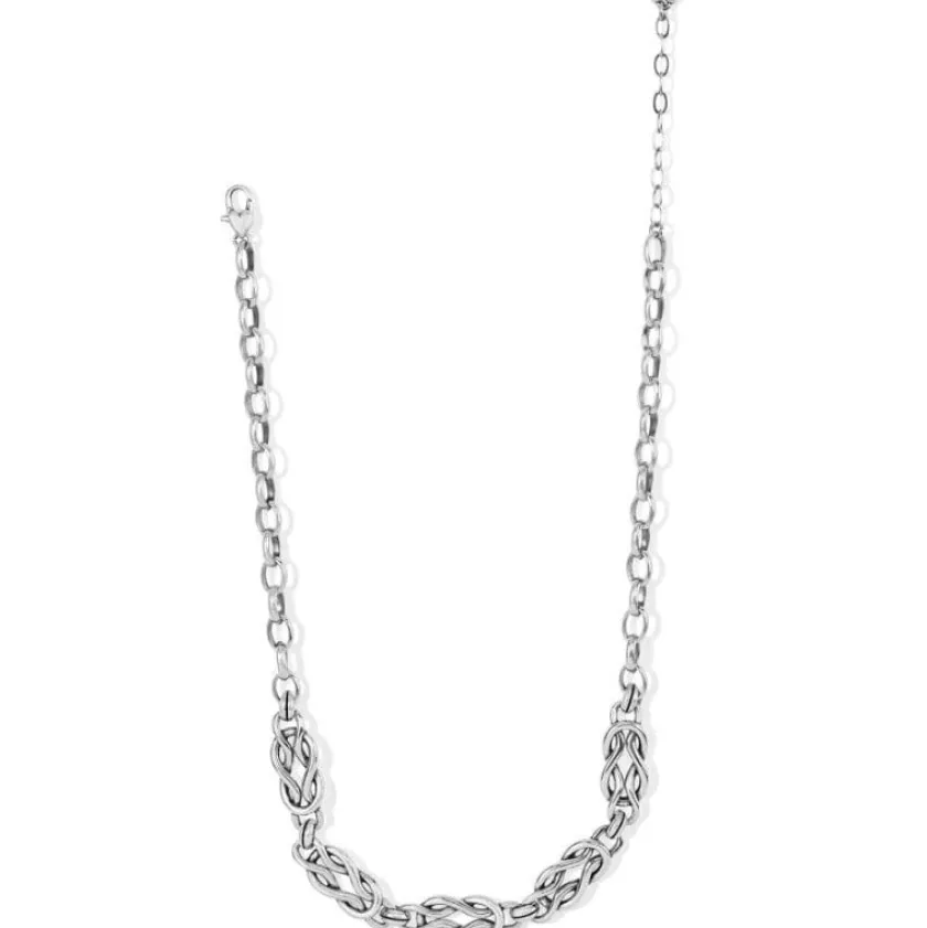 Brighton Interlok Harmony Link Necklace Silver Clearance