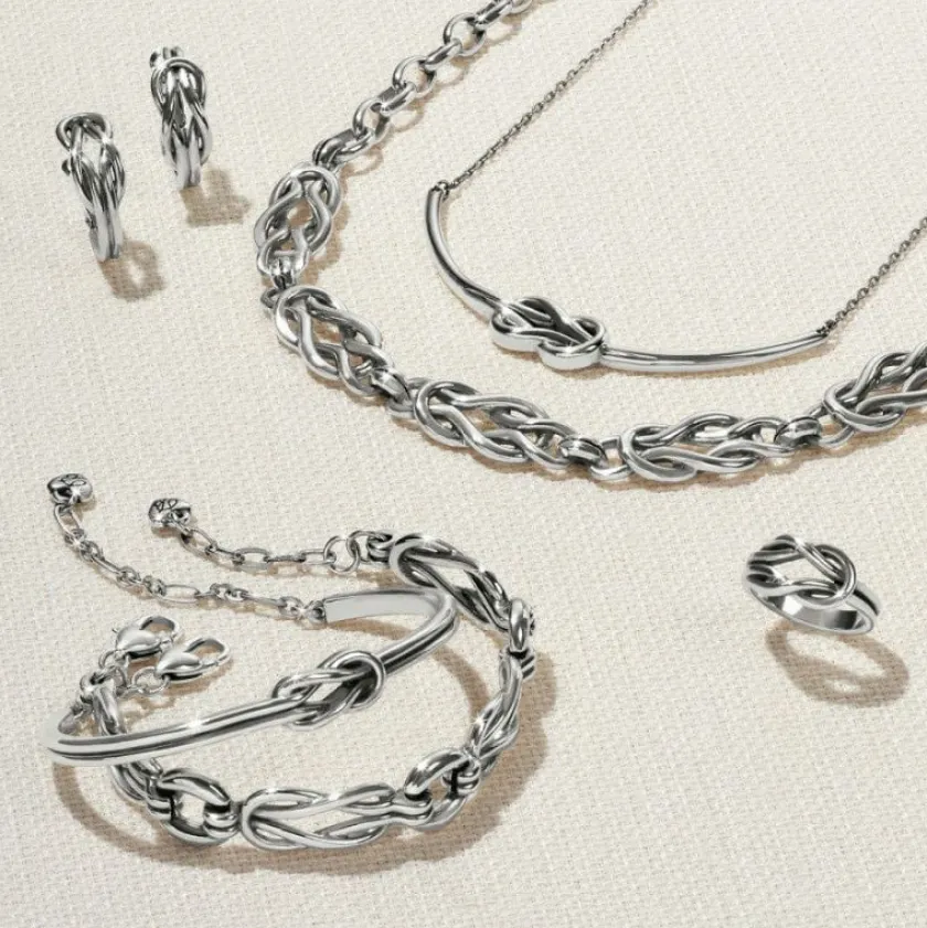 Brighton Interlok Harmony Link Necklace Silver Clearance