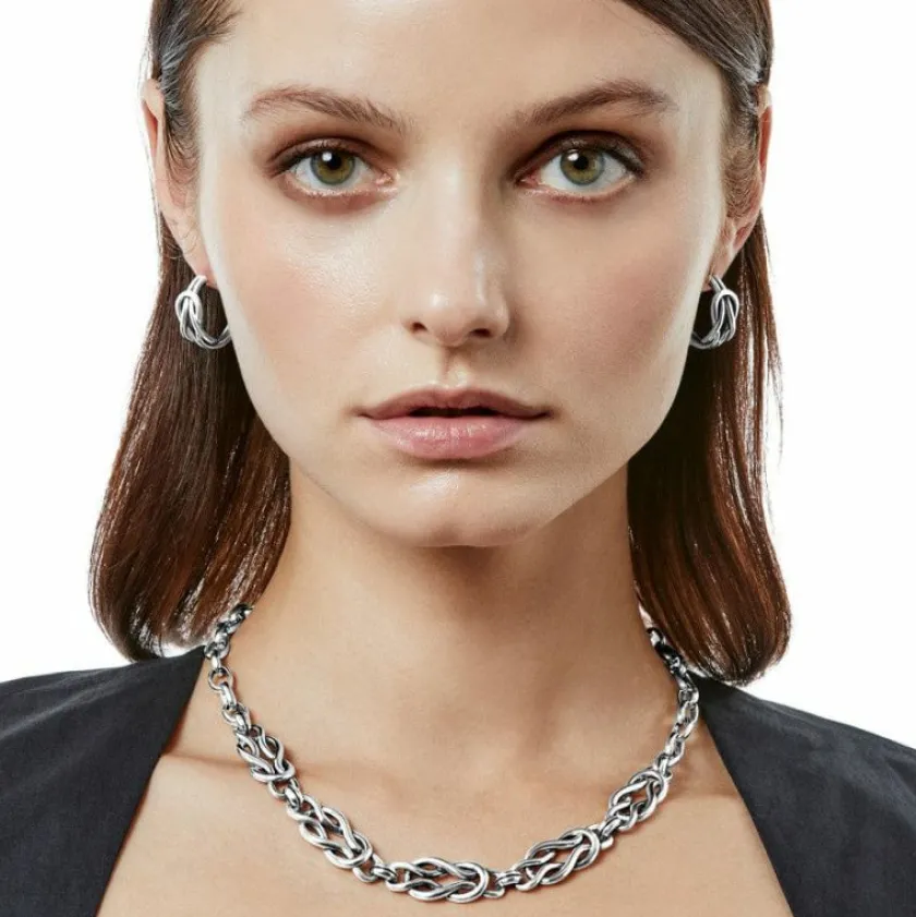 Brighton Interlok Harmony Link Necklace Silver Clearance