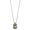 Brighton Interlok Harmony Two Tone Necklace Silver-Gold Best