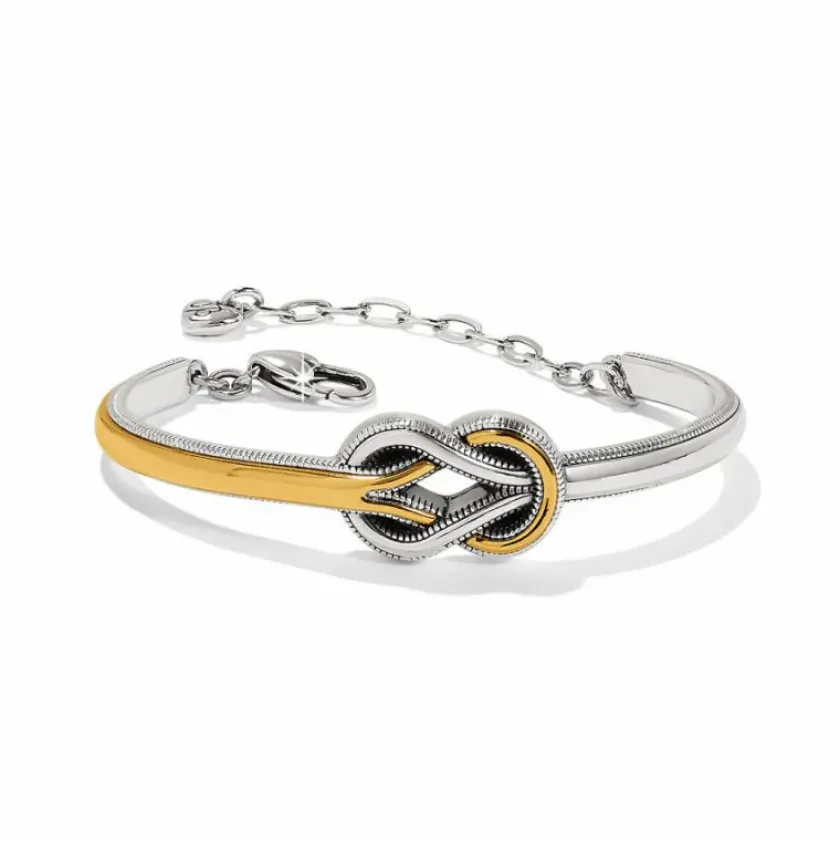 Brighton Interlok Harmony Two Tone Bar Bracelet Silver Best