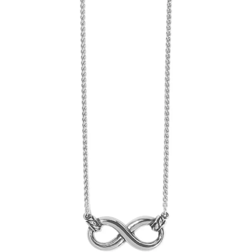 Brighton Interlok Infinity Necklace Silver Outlet