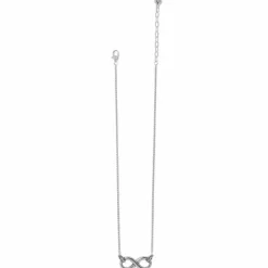 Brighton Interlok Infinity Necklace Silver Outlet