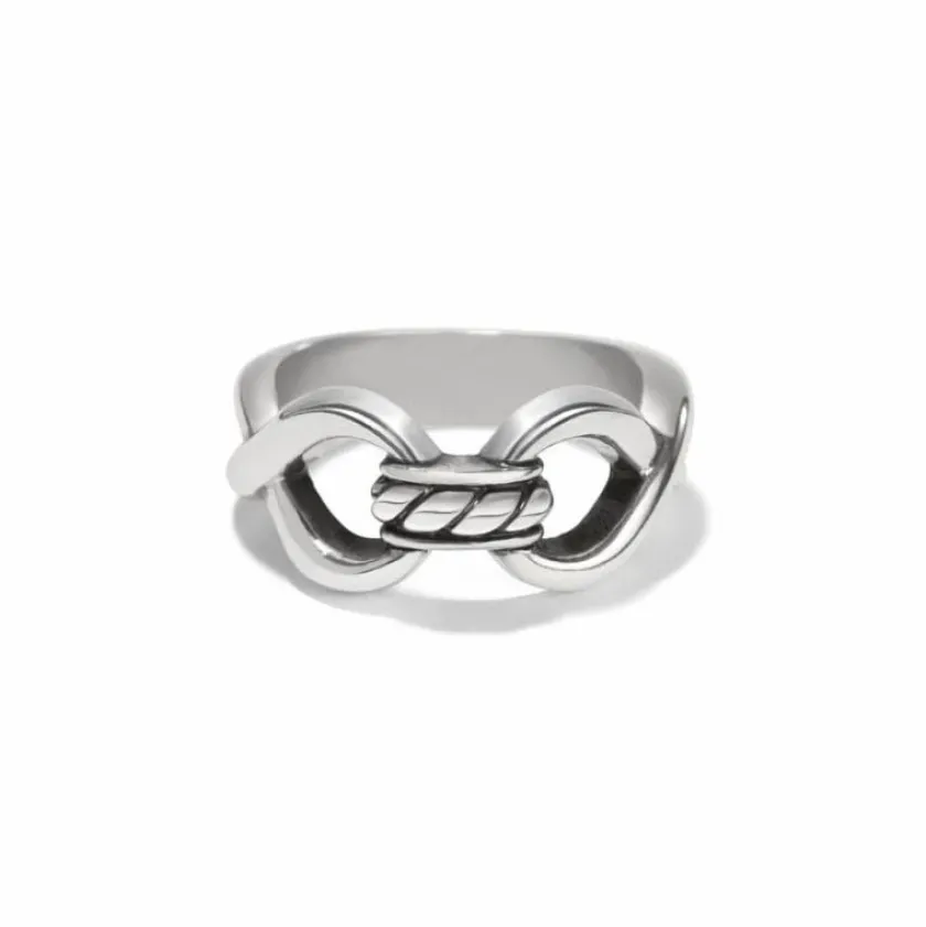 Brighton Interlok Infinity Ring Silver Outlet