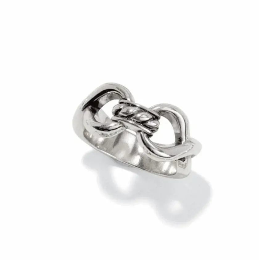 Brighton Interlok Infinity Ring Silver Outlet