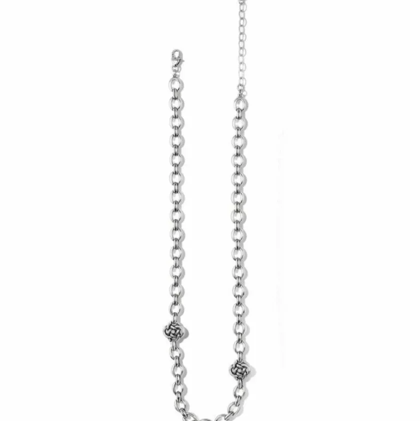 Brighton Interlok Knot Link Necklace Silver Outlet
