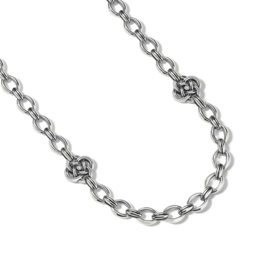 Brighton Interlok Knot Link Necklace Silver Outlet
