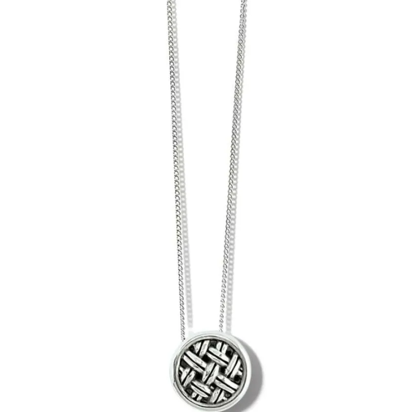 Brighton Interlok Loom Necklace Silver Outlet