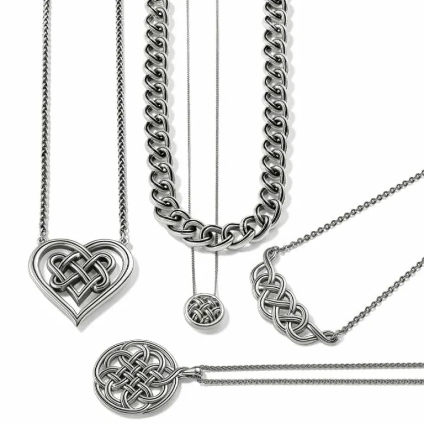 Brighton Interlok Loom Necklace Silver Outlet