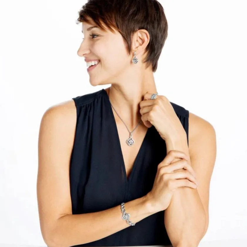 Brighton Interlok Petite Necklace Silver Discount