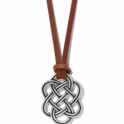 Brighton Interlok Trellis Leather Necklace Online