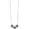 Brighton Interlok Trio Petite Necklace Silver Best