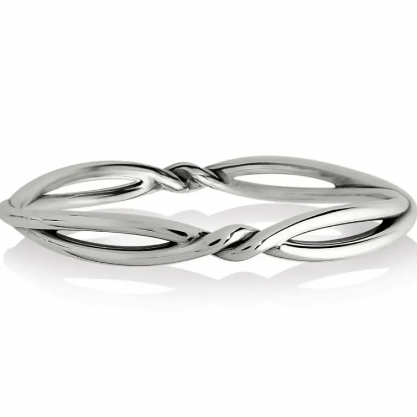 Brighton Interlok Twist Bangle Silver Online