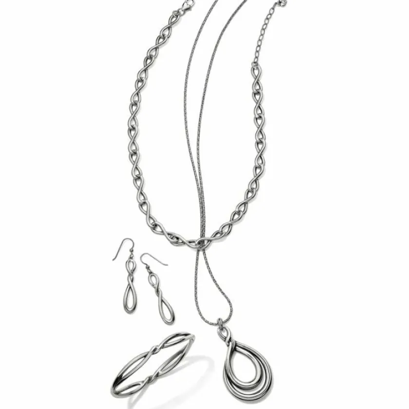 Brighton Interlok Twist Bangle Silver Online