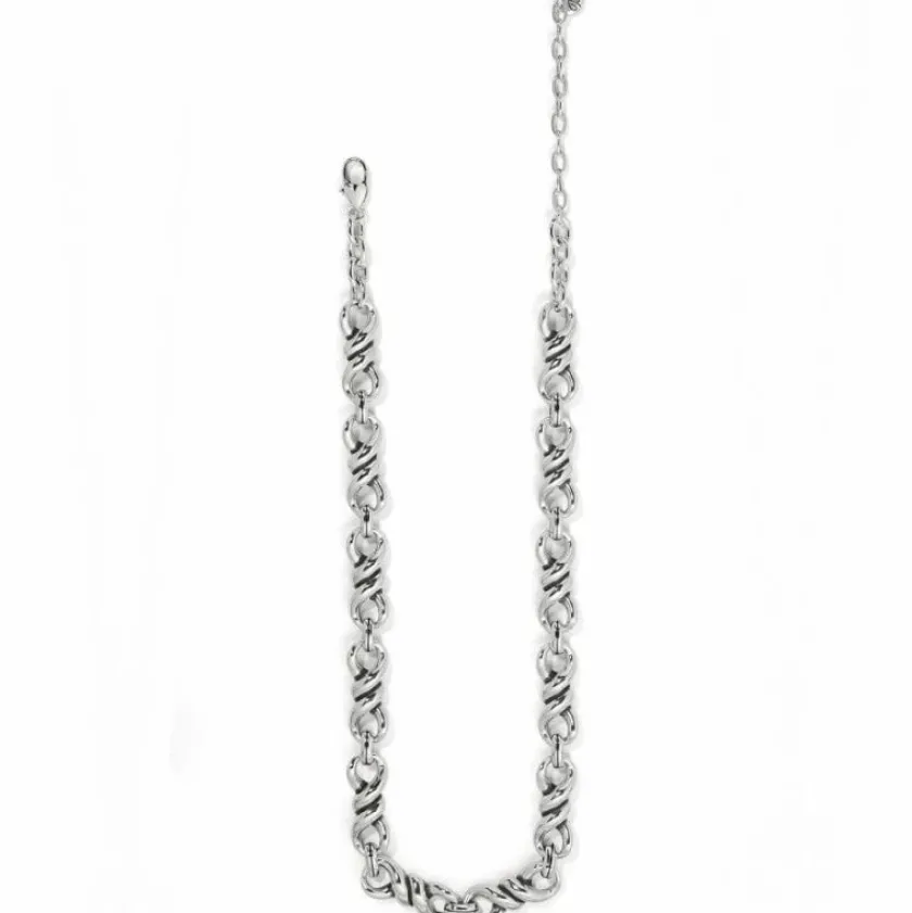Brighton Interlok Twist Collar Necklace Silver Best