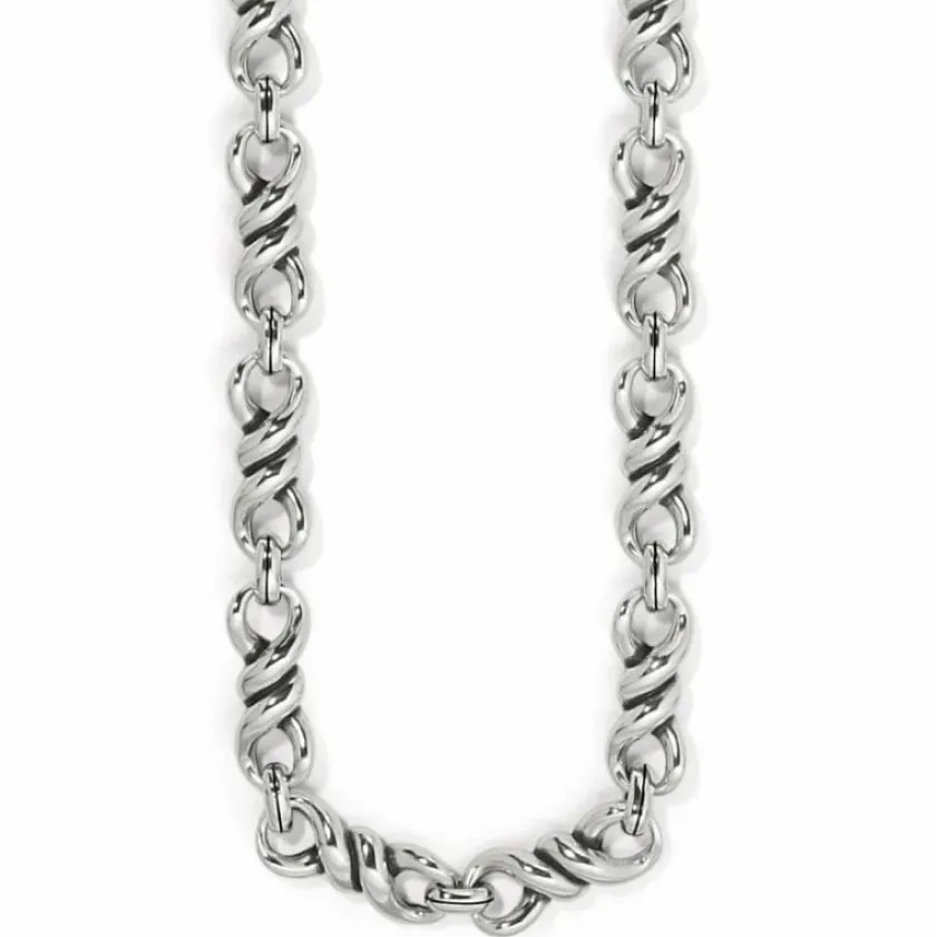 Brighton Interlok Twist Collar Necklace Silver Best