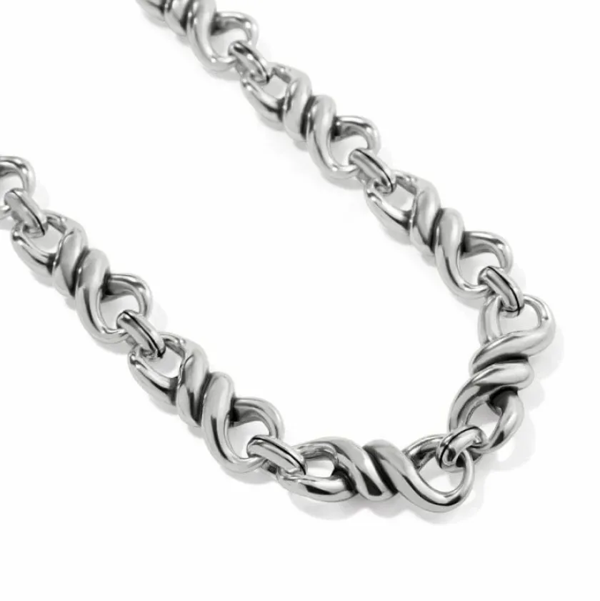 Brighton Interlok Twist Collar Necklace Silver Best