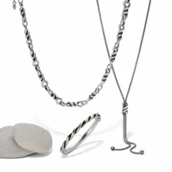 Brighton Interlok Twist Collar Necklace Silver Best