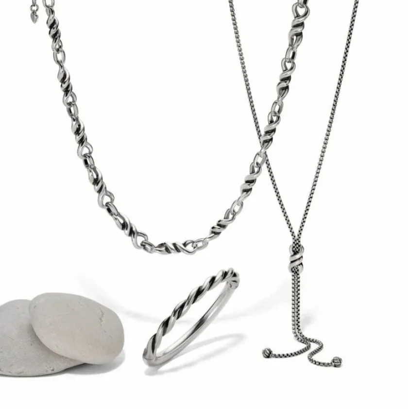 Brighton Interlok Twist Collar Necklace Silver Best