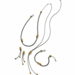 Brighton Interlok Twist Double Chain Bracelet Silver-Gold Sale