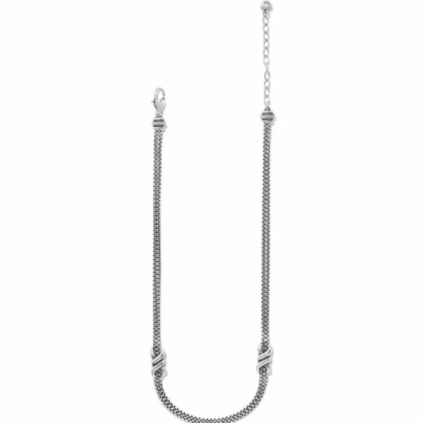 Brighton Interlok Twist Double Necklace Silver Online