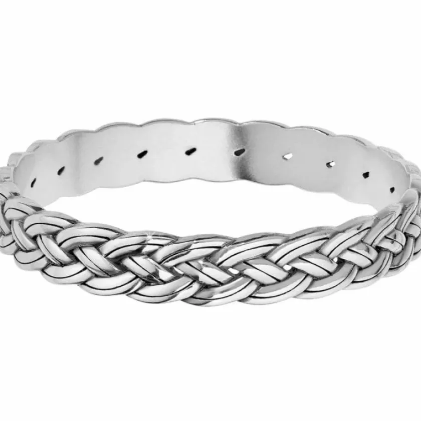 Brighton Interlok Woven Bangle Silver Best