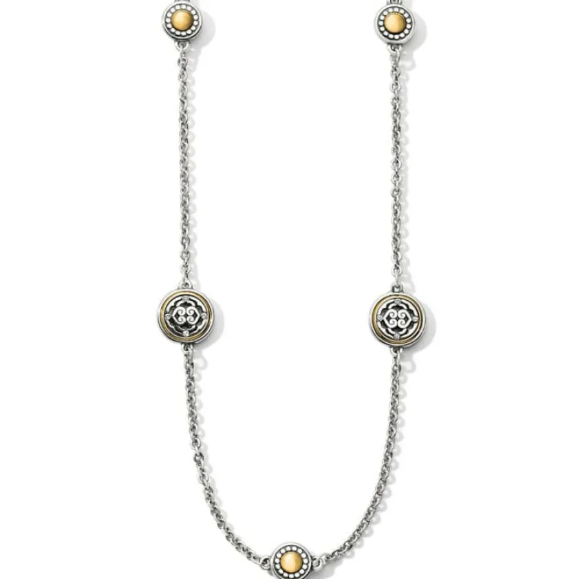 Brighton Intrigue Petite Long Necklace Silver-Gold Best